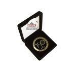 Medalha Tempo de Empresa - Medalha em metal no relevo com banho dourado, cor chapada e acondicionada em estojo de veludo. Fbrica de medalhas personalizadas para comemorao de tempo de casa.