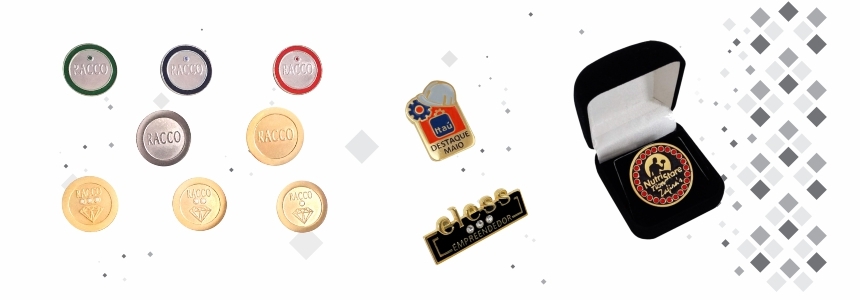 Pins em relevo, pins de lapela, pins em metal, lapel pin.