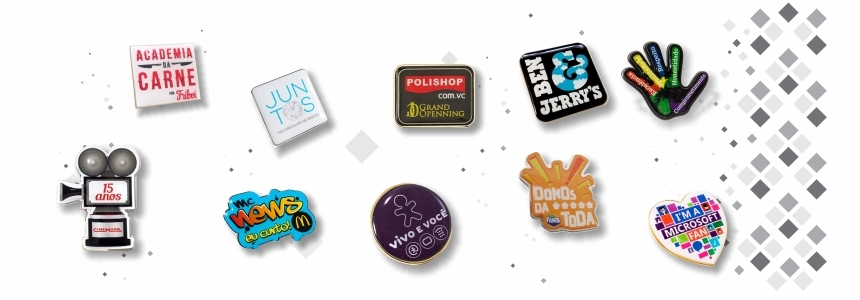 Pins em relevo, pins de lapela, pins em metal, lapel pin.