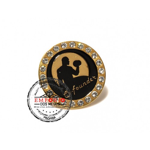 Pins com strass