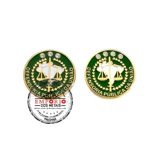 Pins com pedra strass