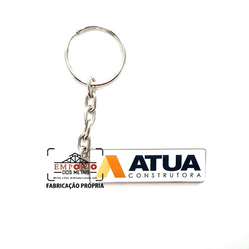 Chaveiro com Etiqueta Resinada