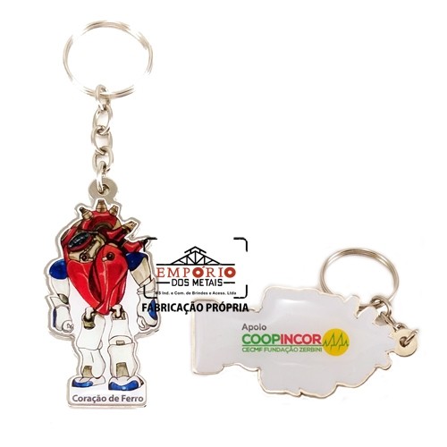 Chaveiro Adesivado Resinado