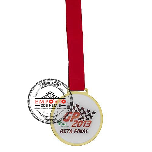 Medalha Adesivada/Resinada