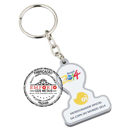 Chaveiro Adesivado Resinado