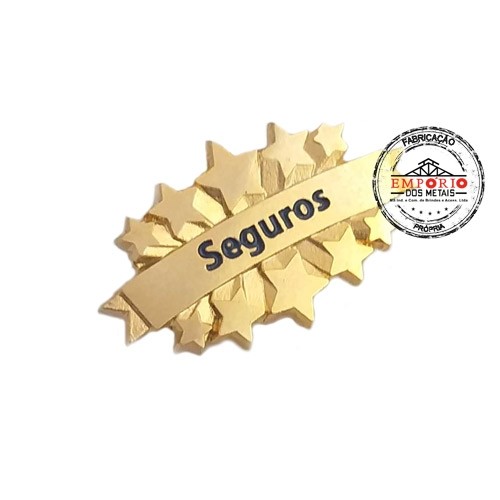 Pin Dourado em Relevo