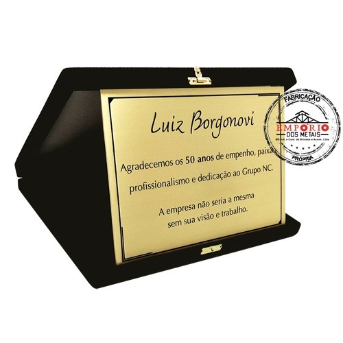 Placa de Agradecimento