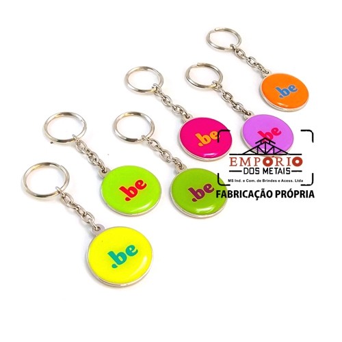 Chaveiros em Metal Adesivado