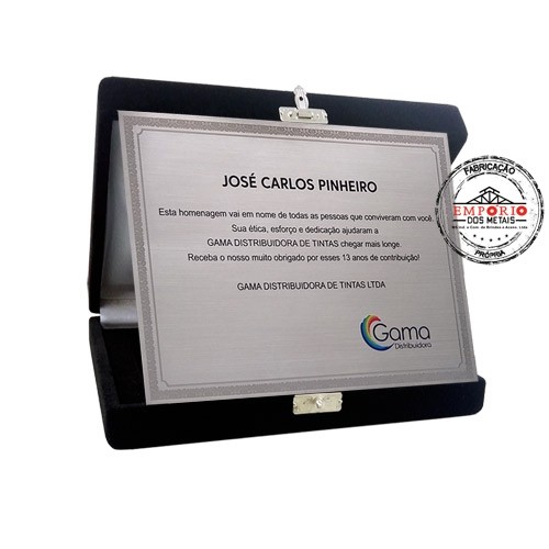 Placa de Homenagem