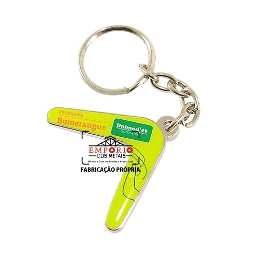 Chaveiro Bumerangue Adesivado
