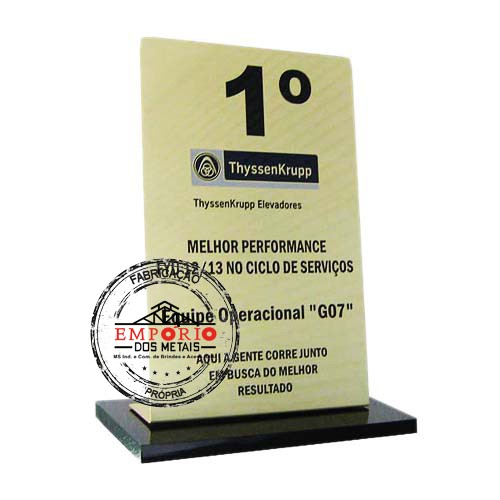 Trofu personalizado em lato