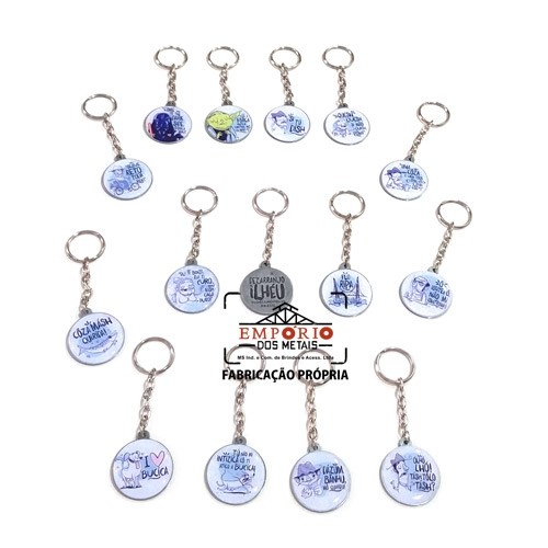 Coleo de Chaveiros Adesivados