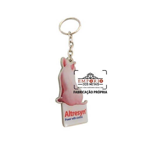 Chaveiro Logo Adesivado