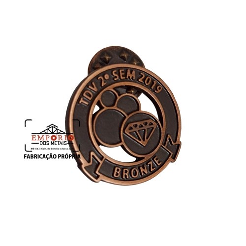Pin Bronze para Campanhas