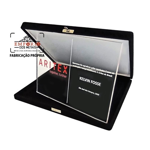 Placa de Homenagem em Acrlico