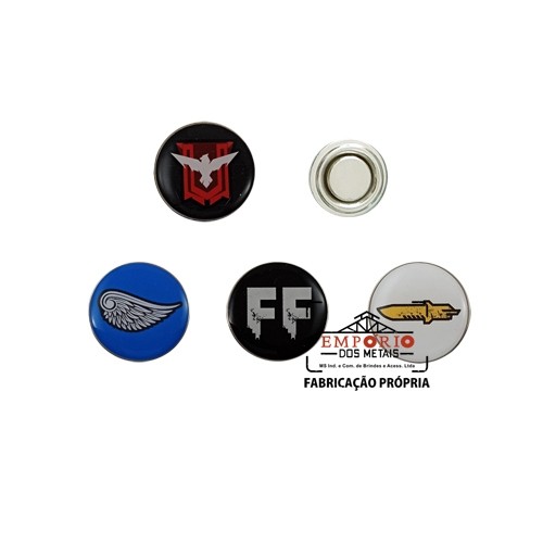 Pins Adesivados e com ms