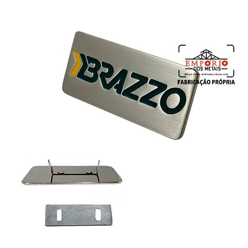 Plaqueta Logo Baixo Relevo