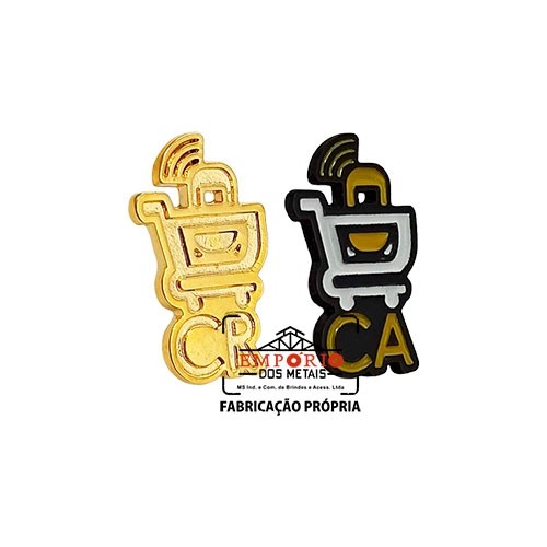 Pins Logo em relevo