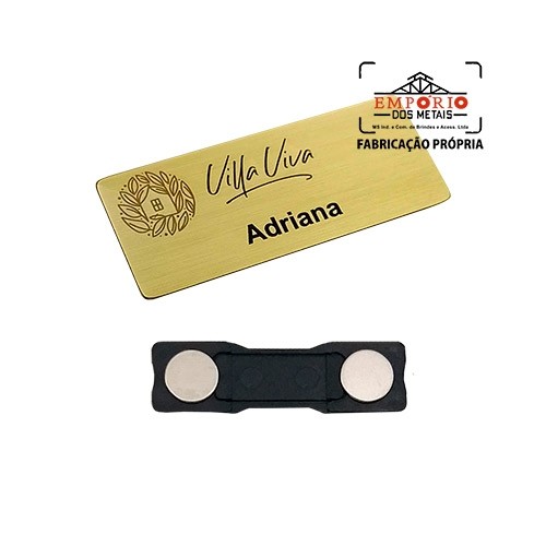 Crach Metal Dourado