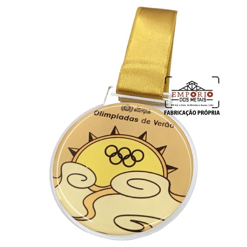 MEDALHA EM ACRLICO CRISTAL