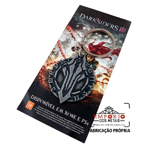 CHAVEIRO EM METAL COM CARTELA PERSONALIZADA