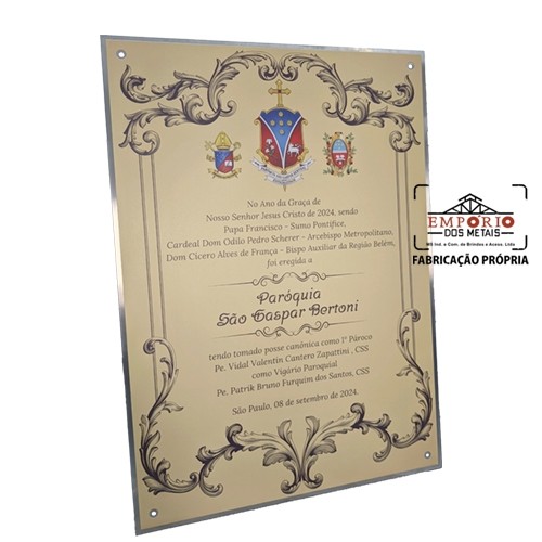PLACA PARA PAREDE