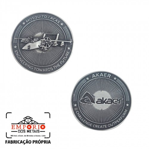 MOEDAS EM RELEVO AKAER