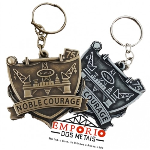 CHAVEIRO PERSONALIZADOS COM LOGO EM RELEVO