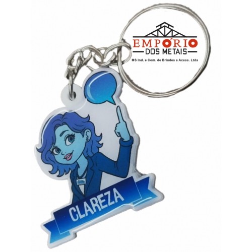 CHAVEIRO PERSONALIZADO COM ADESIVO RESINADO