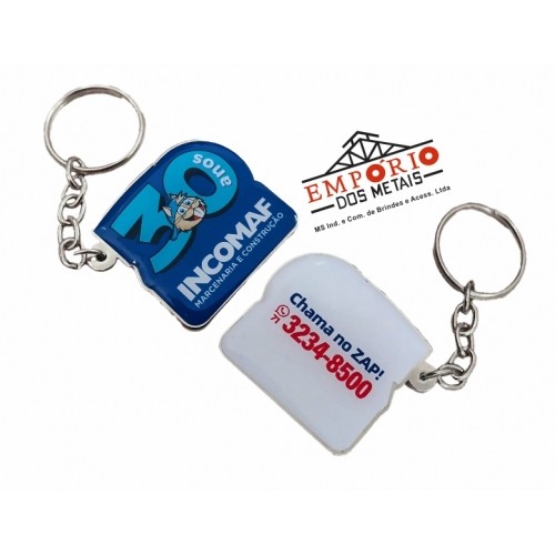 CHAVEIRO PERSONALIZADO COM ADESIVO