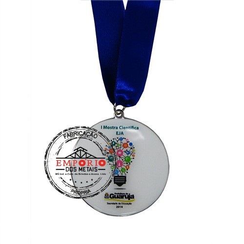 Medalhas adesivada e resinadas