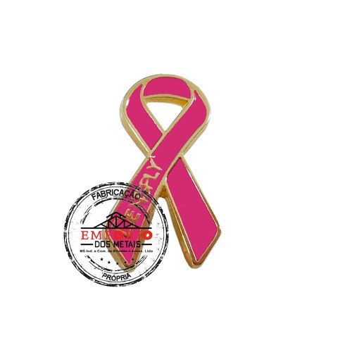 Pin Campanha do Lao - Broche Outubro Rosa