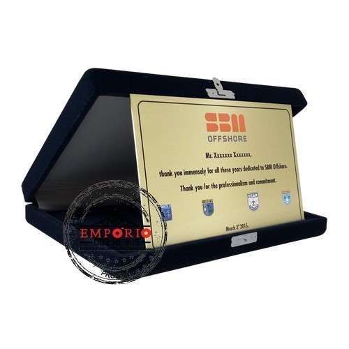 Placa de Agradecimento