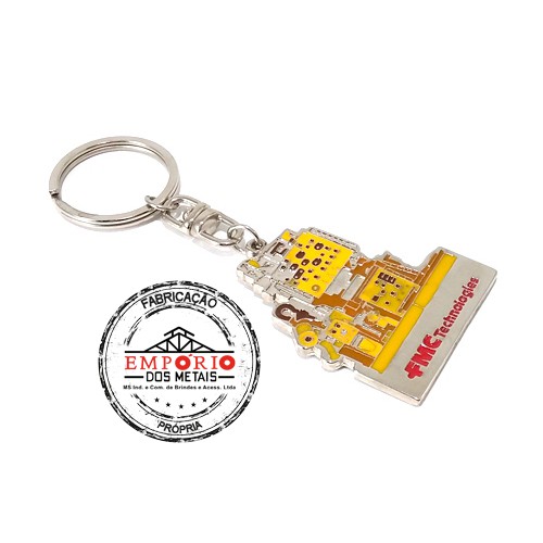 Chaveiro em relevo