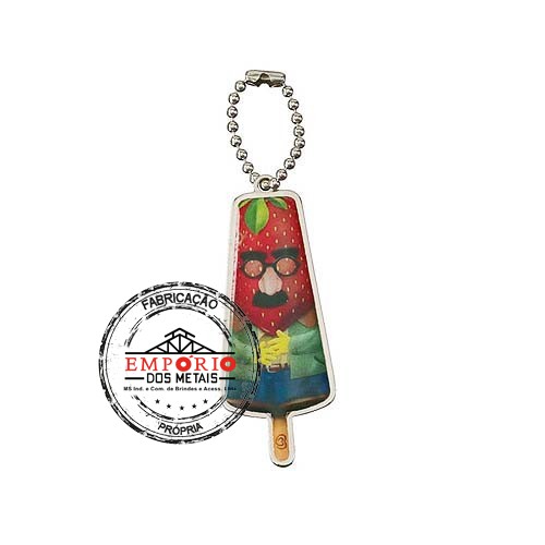 Chaveiro Adesivado Resinado