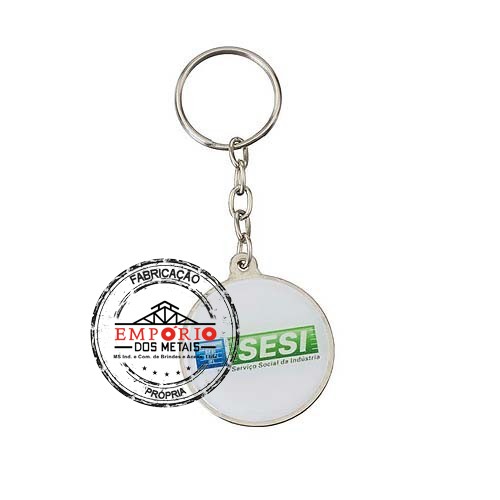 Chaveiro Adesivado Resinado