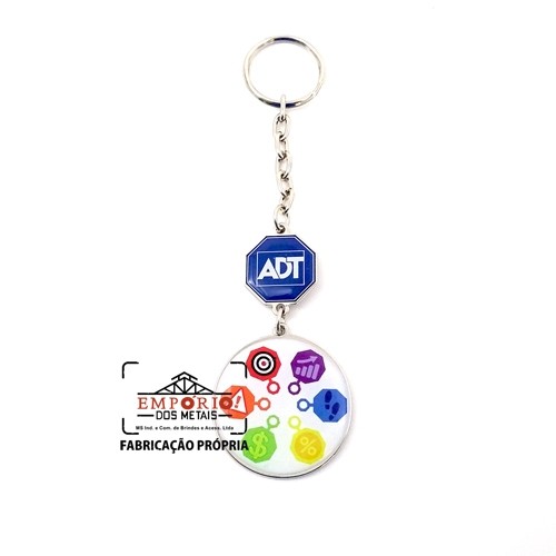 Chaveiro personalizado com etiqueta