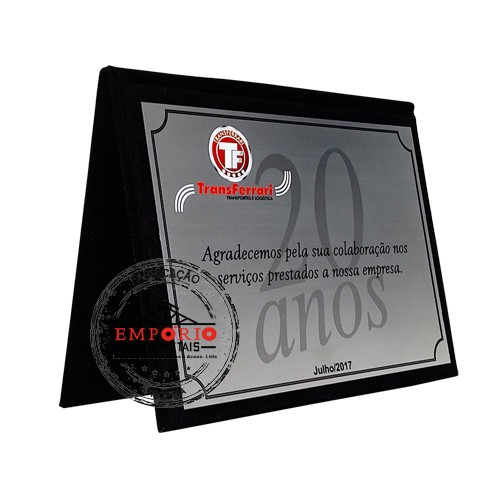 Placa de agradecimento