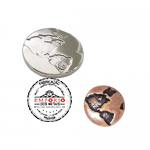 Pin personalizado - Pin personalizado. Pin com banhos cobreado e niquel. Pin em metal no relevo. Pin promocional de reconhecimento.