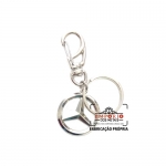 Chaveiro com logo personalizado - Chaveiro com logo personalizado. Chaveiro promocional. Chaveiros com mosqueto e argola. Chaveiros niquelados. Chaveiro em metal no relevo.