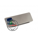 Crachs Personalizados - Crachs personalizados. Crachs em ao inox escovado. Crach no metal ao inox. Crach com logo e nome gravados com impresso digital U.V.