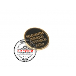 Pin de Reconhecimento - Pin de reconhecimento. Pin em metal dourado. Pins personalizados. Pins para campanhas promocionais. Pin relevante servios prestado.