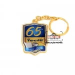 Chaveiro Tempo de Casa - Chaveiro tempo de casa. Chaveiro em metal com aplicao de etiqueta resinada. Chaveiro personalizado com logo em adesivo com cobertura de resina transparente. Chaveiro promocional.