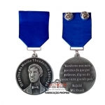 Medalha do Mérito - Medalha do mérito. Medalha em metal no relevo. Medalha com banho de prata velha. Medalha de peito. Medalha personalizada.