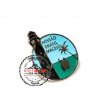 Pin em Relevo - Pin em relevo. Pin Misso Brasil Macei. Pin personalizado. Pin promocional. Pins para divulgao. Broche metlico.