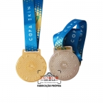 Medalhas de Campeonato - Medalhas de campeonato. Medalha em metal no relevo. Medalhas personalizadas. Medalha para competies esportivas. Medalha com banhos dourado e niquel.