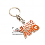 Chaveiro Personalizado - Chaveiro personalizado. Chaveiro em metal no relevo. Chaveiro em niquelado em baixo relevo. Chaveiro promocional. Chaveiro Cuido que que amo.