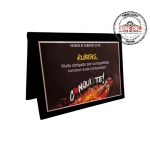 Placa de Agradecimento - Placa de ao inox escovado gravada com impresso digital U.V. acondicionada em estojo de veludo modelo capa. Fbrica de placas em ao inox personalizadas. Placas de homenagem promocionais.