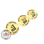 Pin Tempo de Empresa - Pin em metal com logo em relevo, banho dourado e cor esmaltada, com pino e borboleta metlica no verso. 
Fbrica de pins para campanha tempo de casa. Broches tempo de empresa. Pin personalizado para campanha promocional.