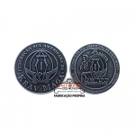 Medalhas 25 anos Relevo - Medalha em metal com frente e verso em relevo e banho de prata velha. Fbrica de medalhas personalizadas e sob encomenda. Medalhas promocionais para premiaes especiais, eventos e tempo de empresa.